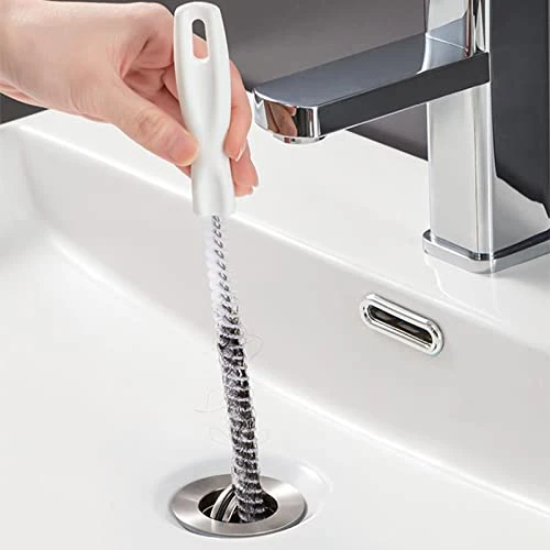 Offerta a tempo: KEYRI 2 Pezzi Stura lavandini e Scarichi Spazzola di pulizia per la pulizia della fogna 45cm Spazzola di pulizia per lavello tubature dell’acqua e scarico per cucina bagno vasca troppopieno (2 Pezzi) - 0.00% da 12.99 € a 12.99 €