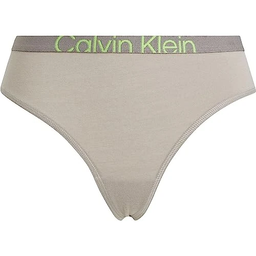 Calvin Klein Mujer String Tanga, Satellite/Green Flash, S