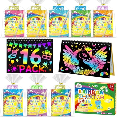 Offerta a tempo: ZMLM Scratch Art Bambini Kit Disegno con 16 Stencil 16 Penna in Legno - Gadget Compleanno Bambini - Regalini Fine Festa Compleanno per Bambina Bambino Alunni 3-12 Anni Anno - 60% da 46.99 € a 18.99 €