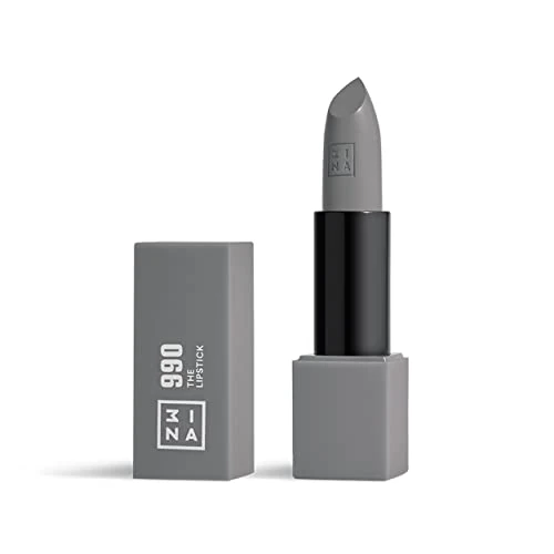 Oferta limitowana: 3INA MAKEUP - The Lipstick 990 - Ciepły szary pomadka z witaminą E i masło Shea -wysokie krycie z wygodną teksturą - magnetyczną nasadką - Wysoko krycie - Vegan - Cruelty Free z 31.30 zł na 31.30 zł (oszczędź 0.00%)
