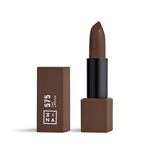 Offerta a tempo: 3INA MAKEUP - The Lipstick 575 - Marrone scuro - Rosetto Marrone scuro Rossetti Matte Cremosi con Vitamina E e Burro di Karite - Alta Pigmentazione al Profumo di Vaniglia - Vegan - Cruelty Free - 32% da 17.95 € a 12.20 €