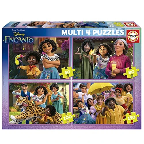 Offerta a tempo: Educa - Puzzle Disney Encanto | 4in1 Progressivo 50/80/100/150 pezzi | Mirabel, Encanto Disney | dai 5 anni (19581) - 40% da 15.49 € a 9.29 €