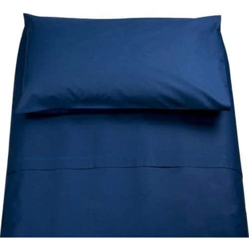 Offerta a tempo: Lingerie Shop Set Lenzuola Letto Singolo Cotone Sotto Sopra + Federa Vari Colori Tinta Unita (Blu Scuro, Singolo) - 0.00% da 13.90 € a 13.90 €
