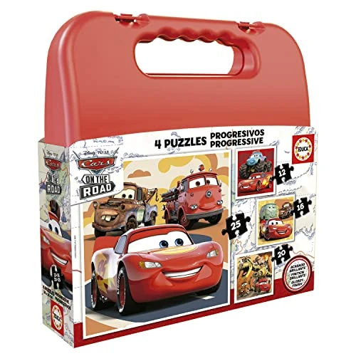 Oferta limitada: Educa - Maleta Cars | Set de 4 Puzzles Infantiles progresivos de 12 a 25 Piezas | Medida aproximada una Vez montado: 16 x 16 cm | +3 años (19677) de 11.95 € a 11.95 € (ahorro 0.00%)