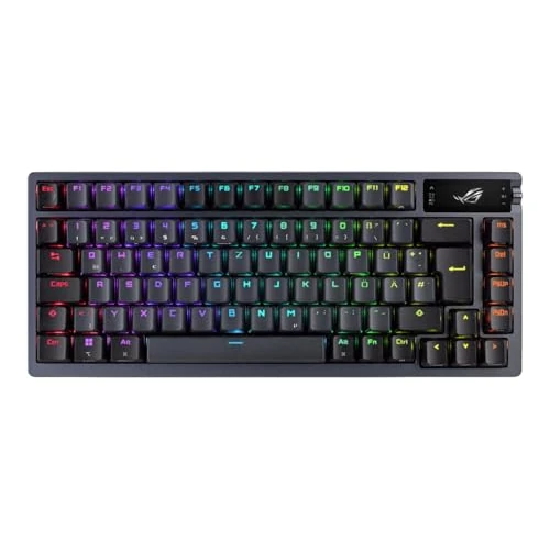 Oferta limitada: ASUS ROG Azoth Teclado mecánico inalámbrico para Juegos (Factor de Forma 75%, interruptores ROG NX, Teclas PBT Doubleshot, Pantalla OLED, Bluetooth, 2,4 GHz RF inalámbrico, USB, disposición QWERTZ) de 233.58 € a 233.58 € (ahorro 0.00%)