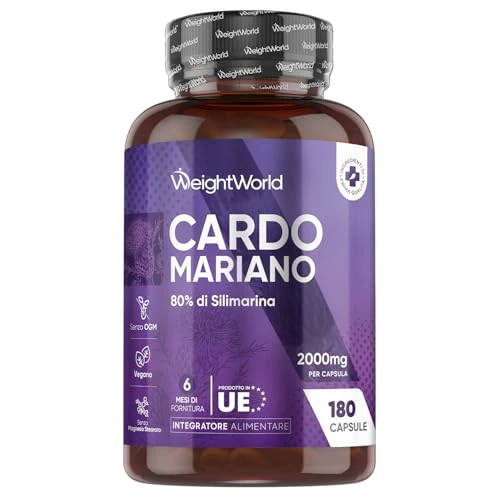 Oferta limitada: Cardo Mariano 2000mg - 180 Cápsulas, 80% de Silimarina del Extracto Natural de Cardo Mariano 40:1 - Suplemento de Milk Thistle para 6 Meses de Suministro - Apto para Veganos, Sin OGM de 17.99 EUR a 17.99 EUR (ahorro 0%)