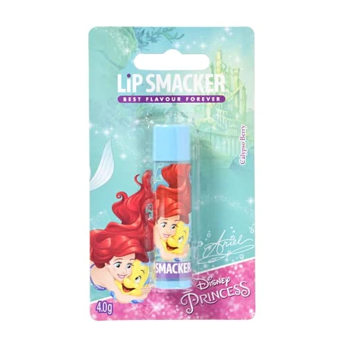 Offerta a tempo: Lip Smacker - Disney Princess Collection - Burrocacao per Bambini - Lip Smacker Disney Ariel Balsamo Labbra Singolo - Gusto Frutti di Bosco - 29% da 2.79 € a 1.98 €