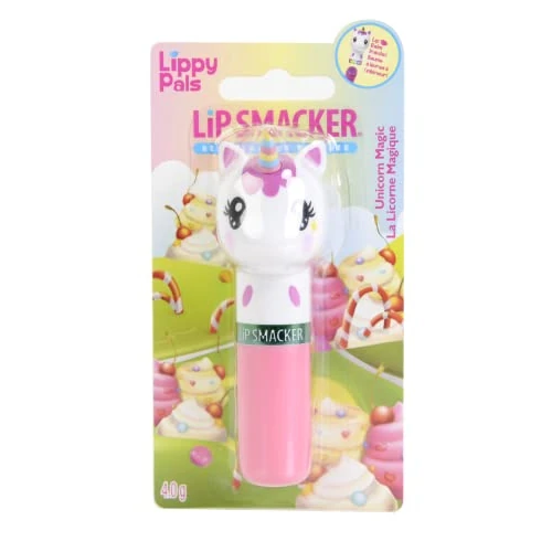 Lip Smacker Lippy Pals Jednorożec, Błyszczący Balsam do Ust dla Dzieci Inspirowany Zwierzętami, Bezpieczny w Użyciu i Bezbarwny, Jednorożec Jednoopakowanie Blisterowe