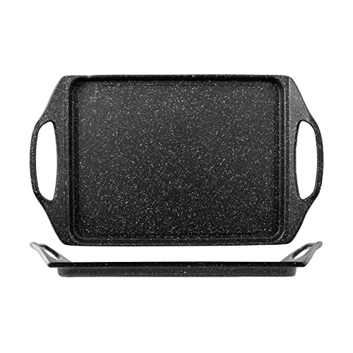 Offerta a tempo: H&H Alessandro Borghese Il Lusso della semplicità Piastra in Alluminio Pressofuso con Rivestimento Antiaderente Stone 34x26cm - 0.00% da 33.28 € a 33.28 €