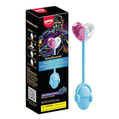Offerta a tempo: Amos Musicale Lecca Caramelle, 1 PCS Blueberry Mirtillo Gusto Audio Lecca Dolci Cantanti, Pasqua Senza Glutine Dolci Perfetti Regali Feste, Caramelle Regali Leccas - 37% da 14.99 € a 9.49 €