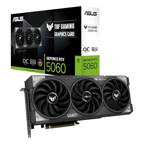 Offerta a tempo: ASUS TUF Gaming NVIDIA GeForce RTX 5060 OC, Scheda Grafica 8 GB GDDR7 | 128 Bit, PCIe 5.0, 1 HDMI 2.1, 3 DisplayPort 2.1, Software GPU Tweak III, TUF-RTX5060-O8G-GAMING - 0.00% da 356.97 € a 356.97 €
