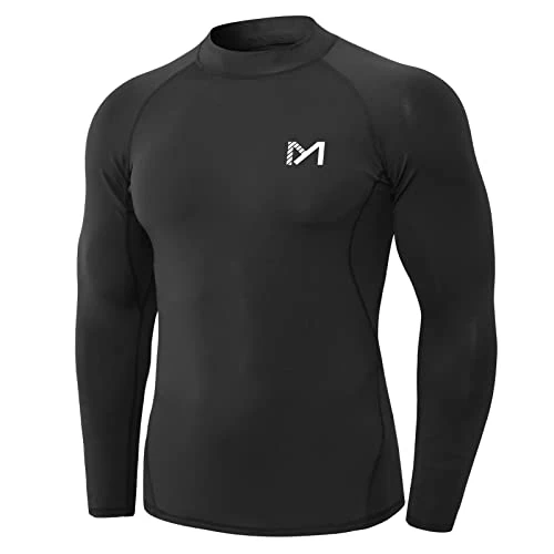 Limited-time offer: MEETYOO Men’s Compression Base Layer, Men Top Long Sleeve T-Shirt Sports Gear Fitness Tights for Running Gym Workout Black from 13.99 £ to 11.89 £ (save 15%)