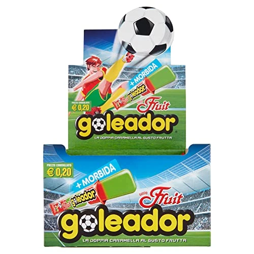 Offerta a tempo: Goleador Fruit, Doppia Caramella Gommosa, Senza Glutine, Gusto Frutta, Ottime da Condividere, Idee Regalo per Compleanni e Feste, Confezione da 200 monopezzi - 35% da 36.05 € a 23.49 €
