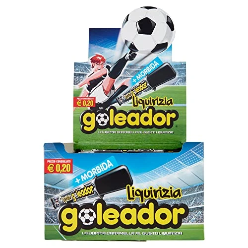 Offerta a tempo: Goleador Liquirizia, Doppia Caramella Gommosa, Senza Glutine, Idee Regalo per Compleanni e Feste, Confezione da 200 monopezzi - 23% da 34.90 € a 26.99 €