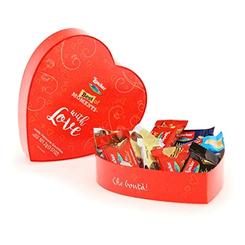 Offerta a tempo: Loacker, Best of Moments with Love, Edizione 2025, Mix Bontà di 9 Delizie Assortite di Wafer e Cioccolato, Cioccolatini Monoporzione, Idea Regalo, 1 Confezione da 101g - 32% da 11.90 € a 8.10 €