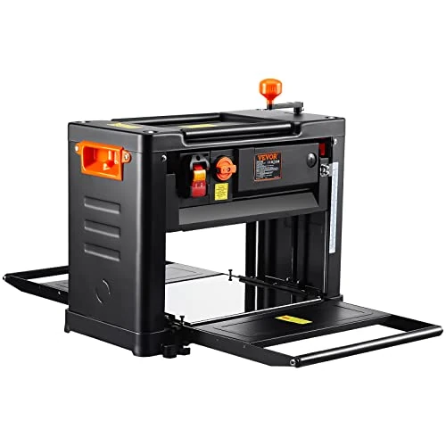Oferta limitada: VEVOR Cepilladora de Sobremesa 2 Velocidades Eléctrica 13" de Ancho Regruesadora 3 Cuchillas Motor Potente de 15 Amperios y 2000 W Bajo Nivel de Ruido para Madera Dura y Blanda de 339.90 € a 258.90 € (ahorro 24%)