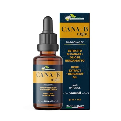 Hemp Phytomedical, CANAPA Best Night, Gouttes 100% Naturelles pour Dormir avec Chanvre et Bergamote. Favorise et améliore le sommeil