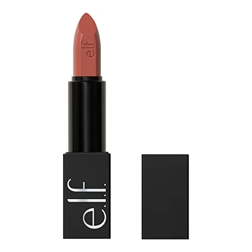 Offerta a tempo: e.l.f. O Face Satin Lipstick, rossetto cremoso a lunga tenuta, nutriente e altamente pigmentato, infuso con jojoba, prodotto vegano e non testato sugli animali, Standing Ovation - 36% da 11.00 € a 7.00 €