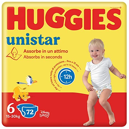 Huggies Unistar Pieluchy, Rozmiar 6