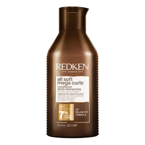 Zeitlich begrenztes Angebot: Redken Spülung für lockiges oder krauses Haar, Belebt, bändigt & hydratisiert trockenes Haar, Mit Aloe-Vera, All Soft Mega Curls Conditioner, 300 ml von 19.99 € auf 19.41 € (3% Rabatt)