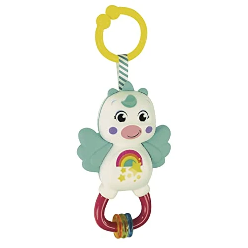 Offerta a tempo: Clementoni Baby Little Unicorn, Sonaglio Neonato 3+ Mesi, Gioco Prima Infanzia Made in Italy, Unicorno con Anelli Mobili e Inserti in Morbida Gomma, Stimola Lo Sviluppo Multisensoriale, 17778 - 0.00% da 11.00 € a 11.00 €