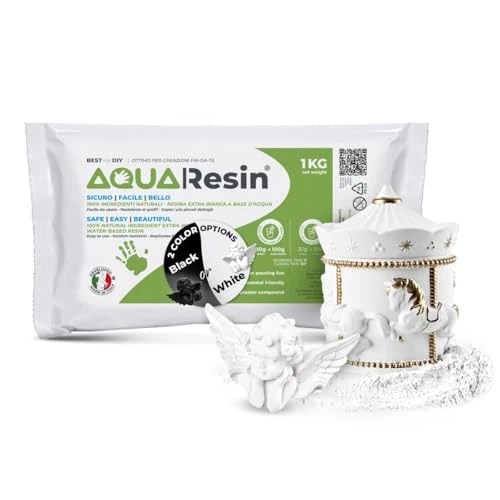 Offerta a tempo: AQUA RESIN Gesso Ceramico Premium effetto Porcellana Made in Italy (1 kg) Gesso per Stampi in Silicone per DIY e Hobby Creativi Colate perfette Polvere di Ceramica Naturale Atossica a Base d’Acqua - 0.00% da 20.00 € a 20.00 €