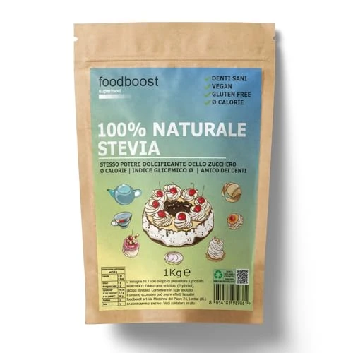 Offre limitée : foodboost Erythritol avec Stevia 1:1 substitut de sucre 0kcal 100% Pur même pouvoir édulcorant que le sucre de cuisine, adapté aux diabétiques et régimes hypocaloriques, contre les caries de 11.50 € à 11.50 € (0.00% de remise)