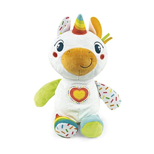 Offerta a tempo: Clementoni Baby Laila Il Mio Unicorno, Peluche Interattivo e Educativo, Bambini 6+ Mesi, Stimola Sviluppo Multisensoriale e Linguistico, Lavabile in Lavatrice, Lingua Italiana, Made in Italy, 17772 - 36% da 21.90 € a 14.06 €
