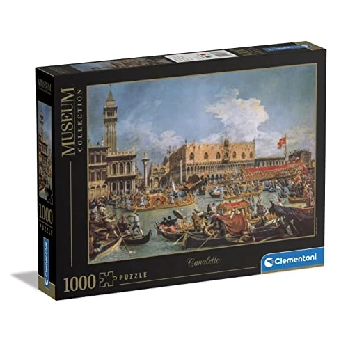 Limited offer: Clementoni - Museum Collection-Canaletto, Return of Bucentaur at The Molo On Ascension Day-1000 Adult Pieces, Art, Puzzle Paintings, Famous Paintings, Made in Italy, Multicoloured, 39764 from 31.01 EUR to 26.98 EUR (save 13%)