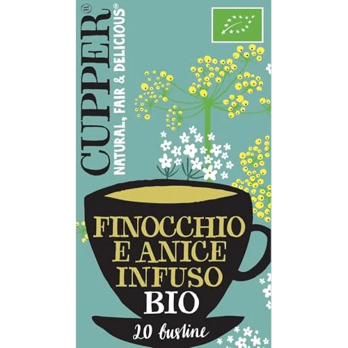 Offerta a tempo: CUPPER Infuso Biologico - Tisana Depurativa con Ingredienti Naturali - 20 Bustine — 43% da 3,49 € a 1,99 €