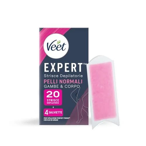 Offerta a tempo: Veet Expert Strisce Corpo e Gambe Pelli Normali, 10x2 strisce - 20% da 7.49 € a 5.99 €