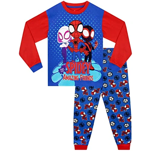 Tijdelijke aanbieding: Marvel Jongens Pyjama Spiderman Nactkleding voor Kinderen Blauw 116 van 26.99 € naar 26.99 € (0.00% korting)