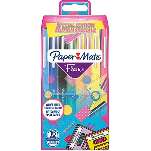 Offerta a tempo: Paper Mate Flair Pennarelli con punta in feltro | punta media (0,7 mm) — 38% da 28,72 € a 17,76 €