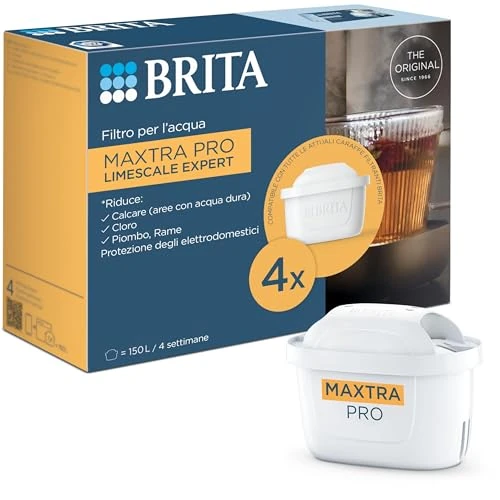 BRITA Maxtra Pro Experto Cal Pack 4-Piece Water Filter, 4 Months Supply