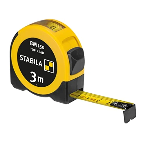 Offerta a tempo: STABILA Metro a nastro tascabile BM 150, 3 m, metro a nastro con scala metrica, finestra di lettura diretta, cassa in ABS infrangibile, gancio iniziale mobile, clip per cintura, precisione MID - 0.00% da 22.04 € a 22.04 €