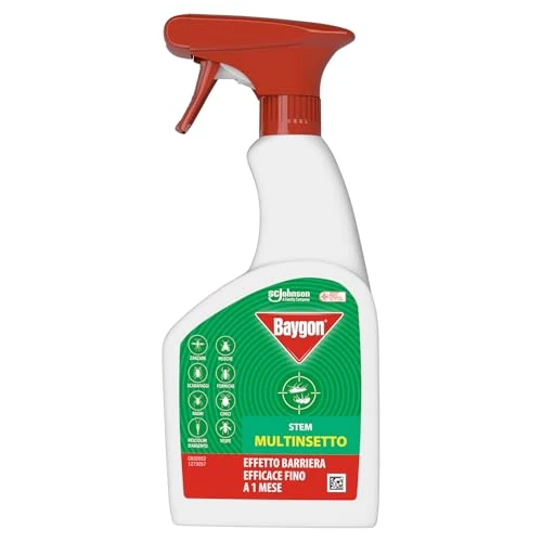 Baygon Scarafaggi e Formiche Trigger Insetticida, Azione rapida ed effetto barriera 1 mese, 1 Trigger da 500 ml
