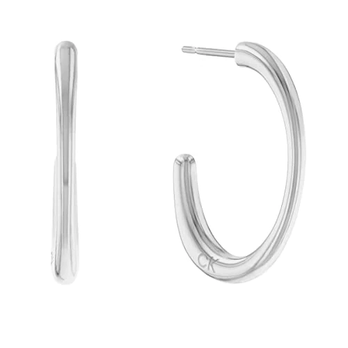 Calvin Klein Pendientes de aro para Mujer Colección PLAYFUL ORGANIC SHAPES de Acero inoxidable - 35000346