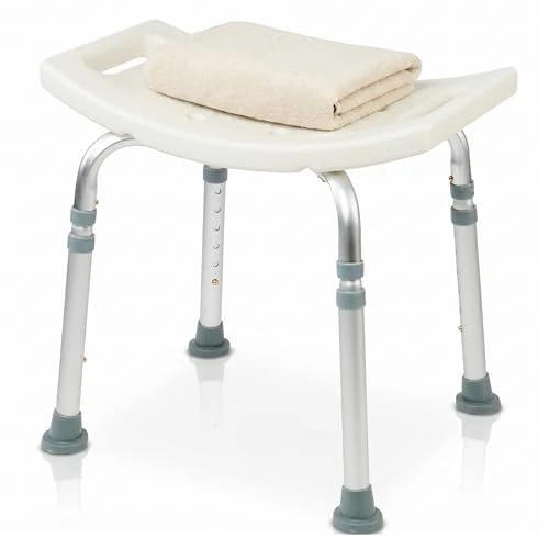 Offerta a tempo: GOVITA Sgabello Doccia Anziani e Disabili Antiscivolo – Sedia Doccia Regolabile in Alluminio, Sedile Sicuro e Stabile con Piedini Antiscivolo, Ideale per Doccia e Vasca (43 cm, Rettangolare) - 11% da 35.99 € a 31.99 €