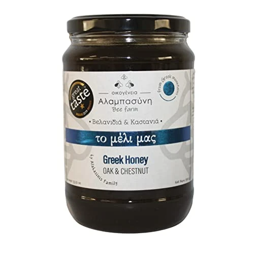 Limited-time offer: Alabasinis Greek Oak and Chestnut Honey 950g – Raw, Unfiltered & 100% Natural from 25.42 GBP to 25.42 GBP (save 0%)