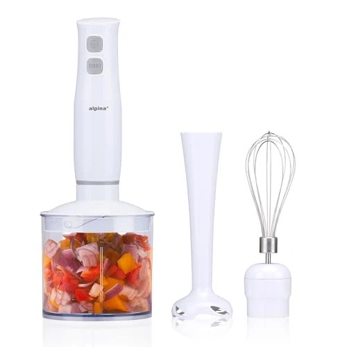 Zeitlich begrenztes Angebot: ALPINA Stabmixerset, 400 Watt, Weiß von 24.99 € auf 22.97 € (8% Rabatt)