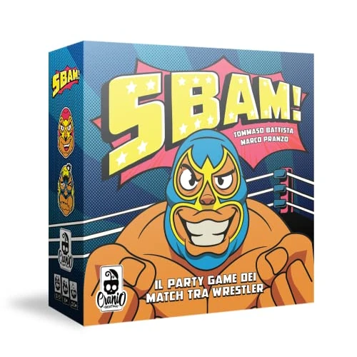 Cranio Creations - Sbam, Fight Against Your Opponents In This Thematic Wrestling Game, English Edition