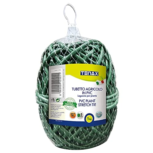 Zeitlich begrenztes Angebot: TENAX Gartengarn Grün 1000 g Durchmesser 5 mm, aus PVC zum Binden von Pflanzen, Gemüse und Blumen, Länge 78 m von 8.03 € auf 8.03 € (0.00% Rabatt)