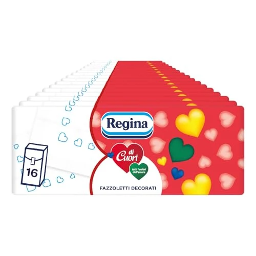 Queen of Hearts Handkerchiefs - Pack of 16 Packs