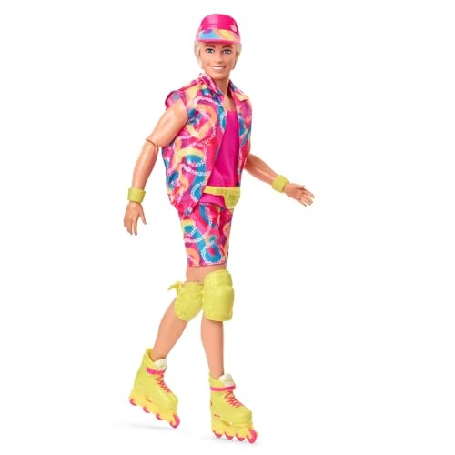 Limited-time offer: Barbie THE MOVIE , Ken Doll , inLine Skating Outfit, iconic look from the film, neon skate gear, HRF28 from 20.98 £ to 20.98 £ (save 0.00%)