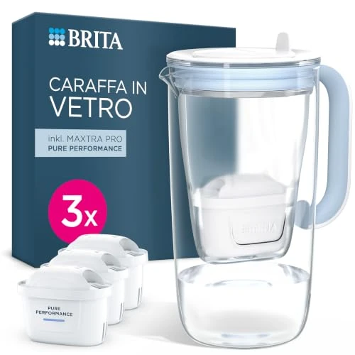 Offre limitée : Carafe Filtrante en Verre BRITA MAXTRA, 3 cartouches Pure Performance de 69.90 € à 69.90 € (0.00% de remise)