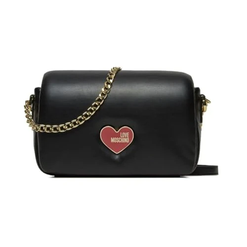 Offre limitée : Love Moschino Sac à bandoulière pour femme de marque, modèle JC4272PP0HKN0, en cuir synthétique., Noir, Taille unique de 76.81 € à 76.81 € (0.00% de remise)