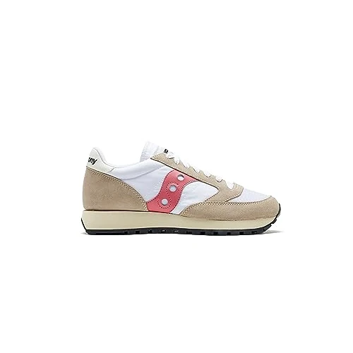Saucony Damen Jazz Original Vintage Sneaker, White Pink, 40.5 EU
