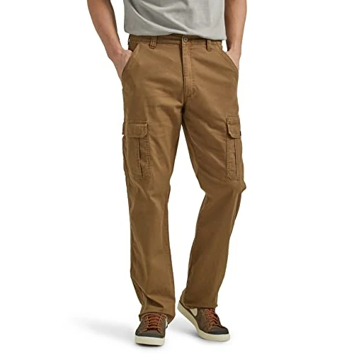 Wrangler Authentics Pantaloni Cargo Elasticizzati da Uomo con vestibilità Comoda, Canguro, 36W x 34L