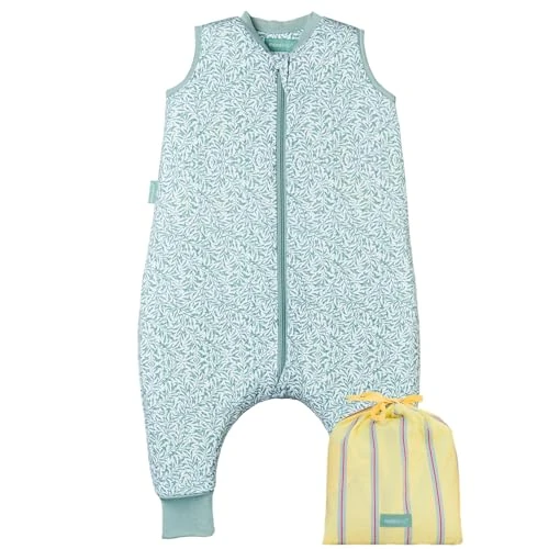 Tijdelijke aanbieding: molis&co. Babyslaapzak met voeten, slaapzak voor baby's, 1 tog 1-100% katoen (Oeko-TexX) - katoenen turbulette, verstelbare lengte (60-70 cm) voor jongens en meisjes - INES II van 59.00 € naar 29.95 € (49.24% korting)