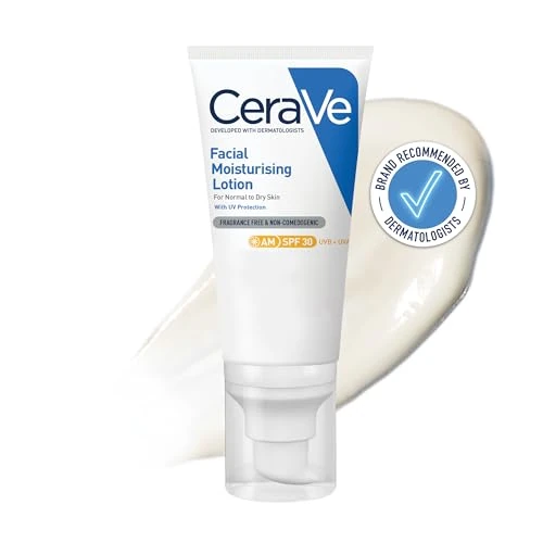 CeraVe AM Facial Moisturising Lotion SPF30 with Ceramides for Normal to Dry Skin 52ml